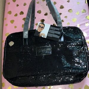 Joan Boyce Sparkling Black Tote